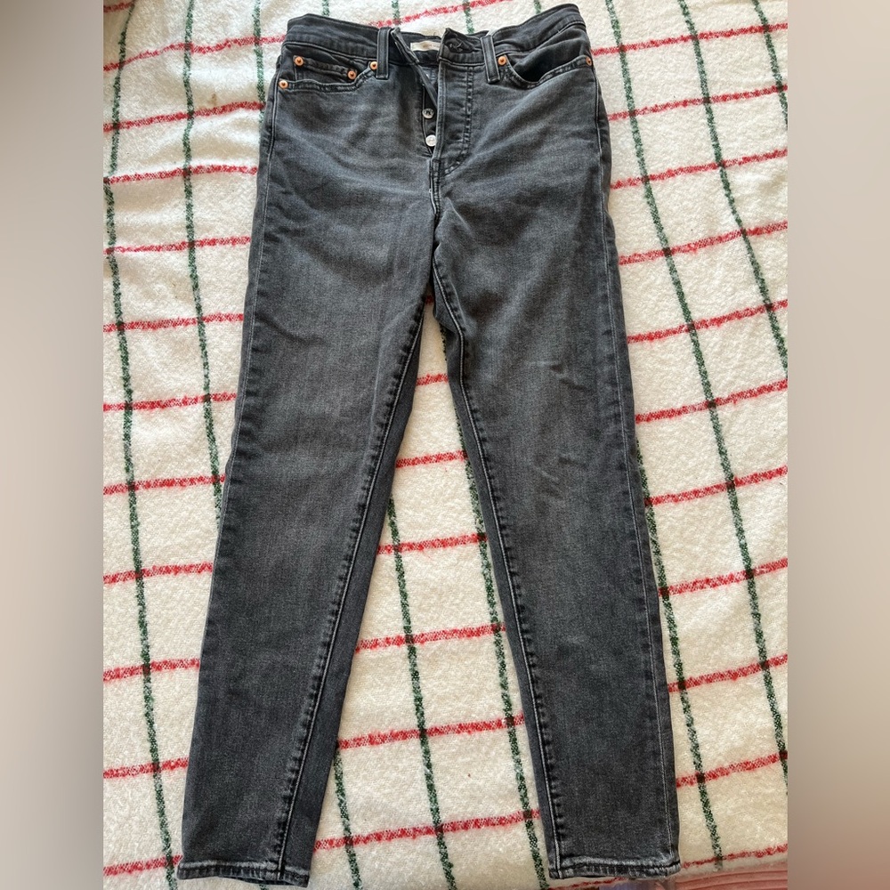 Women's Gray/Black Levi’s Wedgie Skinny Jeans
